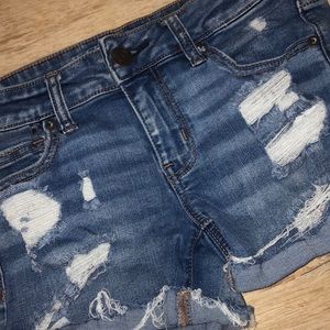 American Eagle distressed shorts
